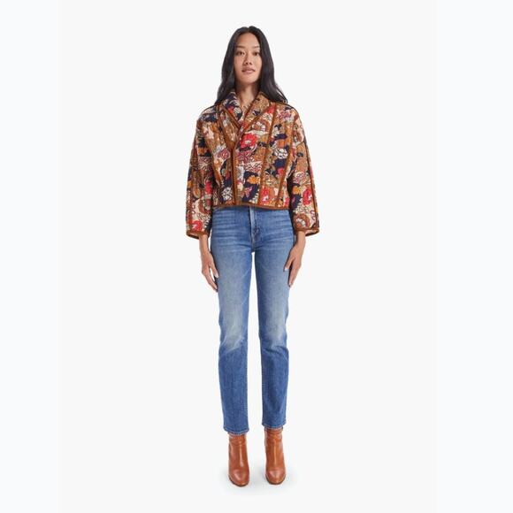 MOTHER Jeans The Big Time Bound Floral Retro Jacket - Picture 4 of 16